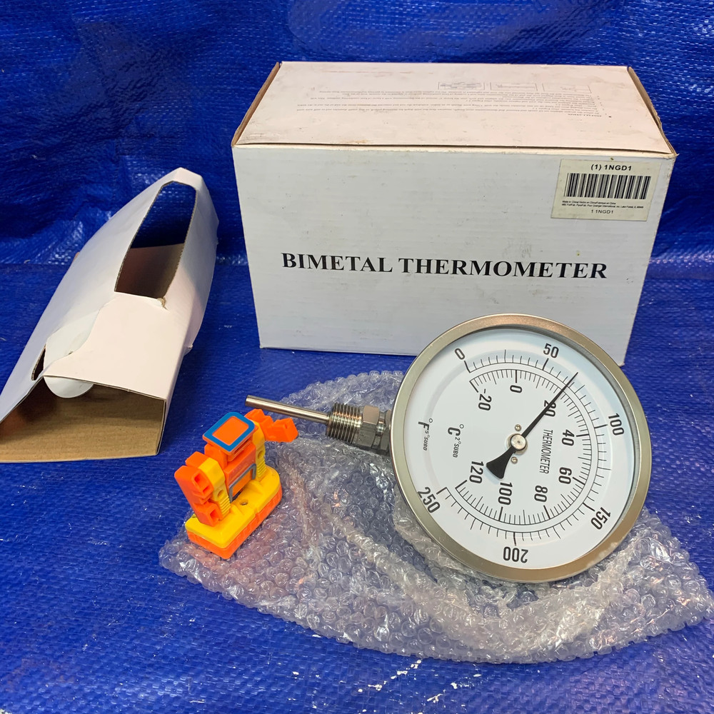 Grainger Approved 1NGD1 Bimetal Thermometer (Open Box)