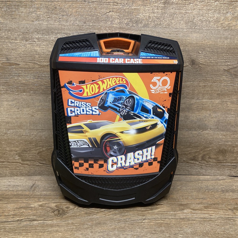 Hot Wheels 100 Car Rolling Storage Case with Retractable Handle Pre-Owned