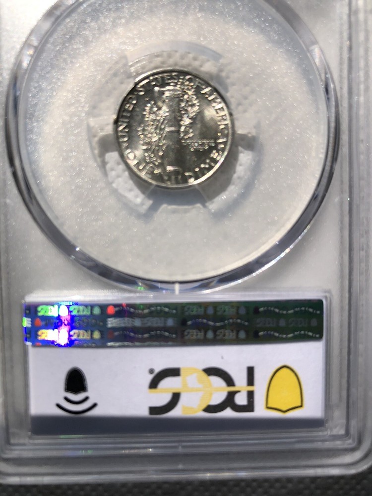 1942 10C Mercury Dime PGCS AU 55