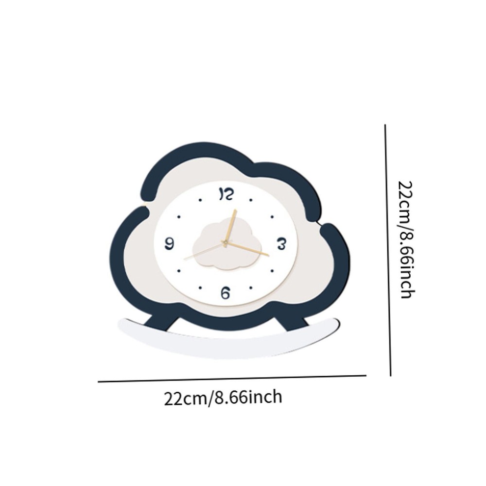 Cloud Shape Table Clock Cloud Figure Modern Rocking Timepiece Desk Clock for