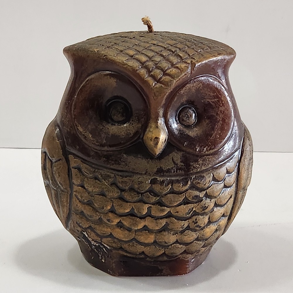 Awesome Large Owl Candle, Never Used