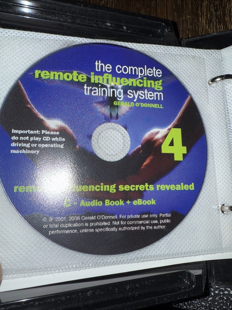 GERALD O'DONNELL "ARVARI Remote Influencing" *Missing 2 Discs* Please READ