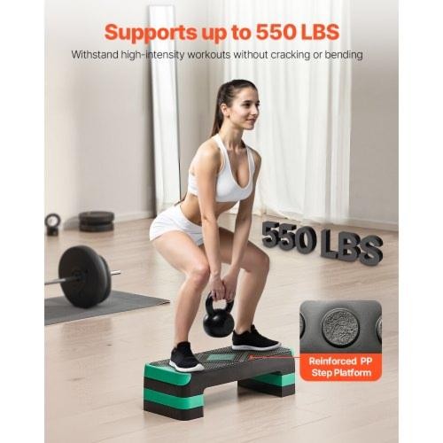 Aerobic Exercise Step Platform 28Inch Workout Aerobic Stepper Height