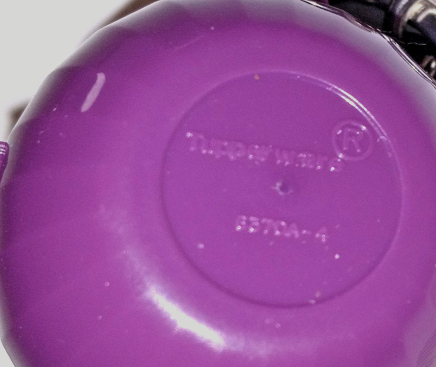 Tupperware Deep Opaque Purple Onion Keeper Keychain - New - Opens