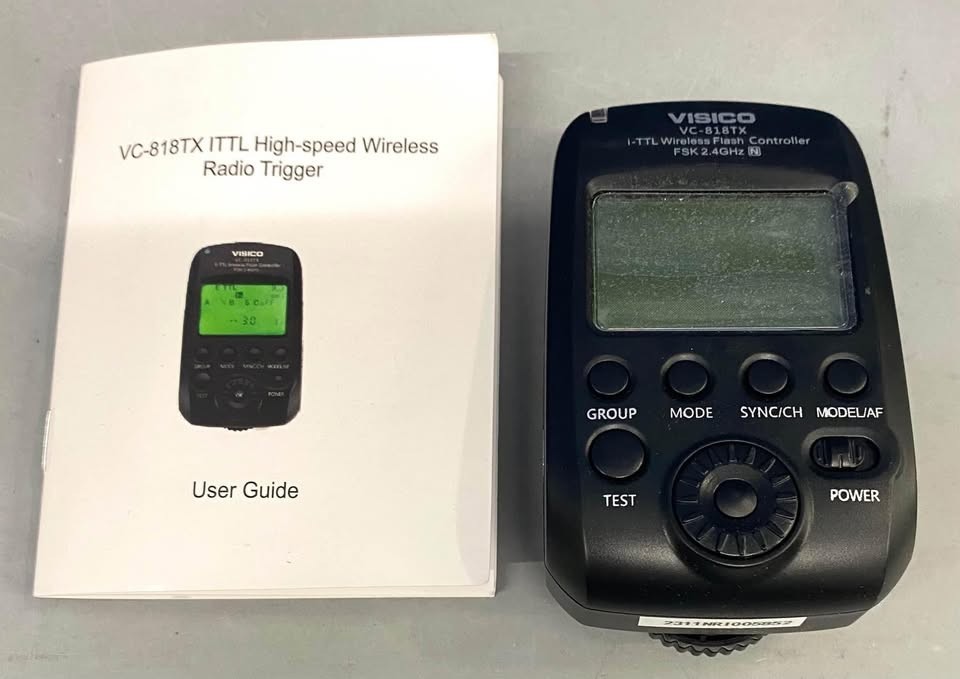 Trigger VISICO VC818TX E TTL Flash Trigger Wireless 2.4G, New Open Box