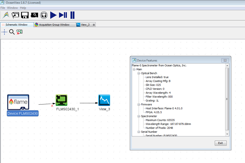 Ocean Insight Ocean Optics FLAME-S UV-VIS USB Spectrometer 187nm-879nm 25um Slit