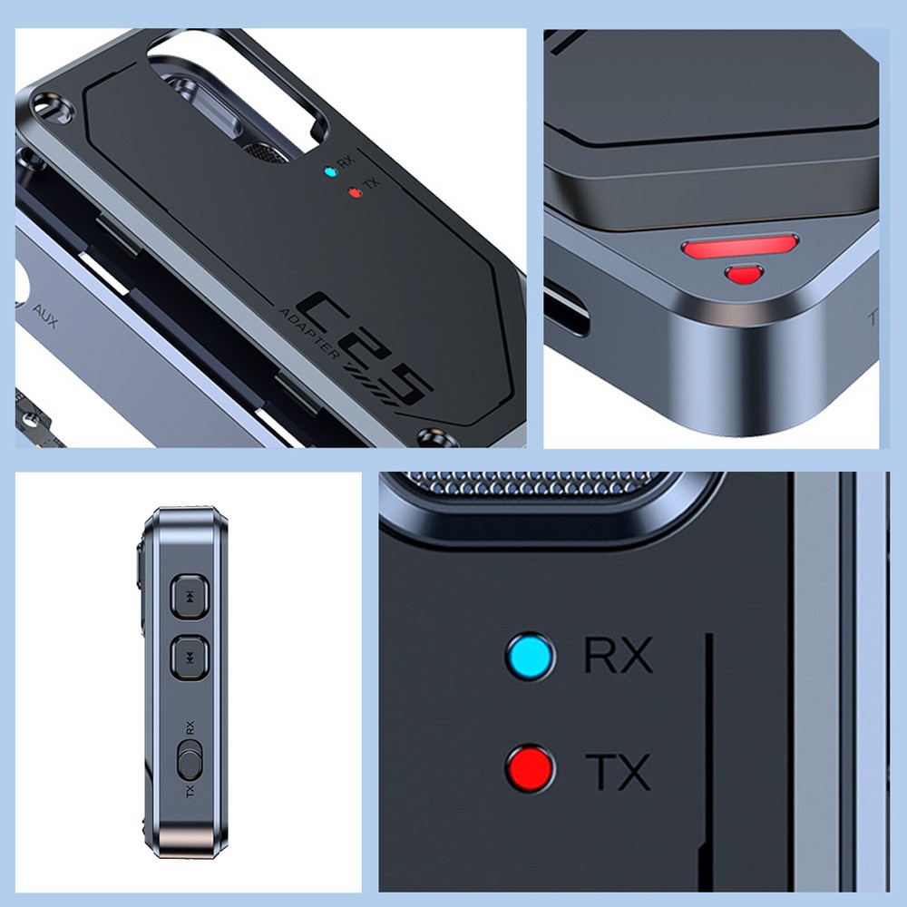 Bluetooth 5.3 Car Wireless Transmitter Receiver Adapter AUX Audio 3.5mm Jack-NQ9