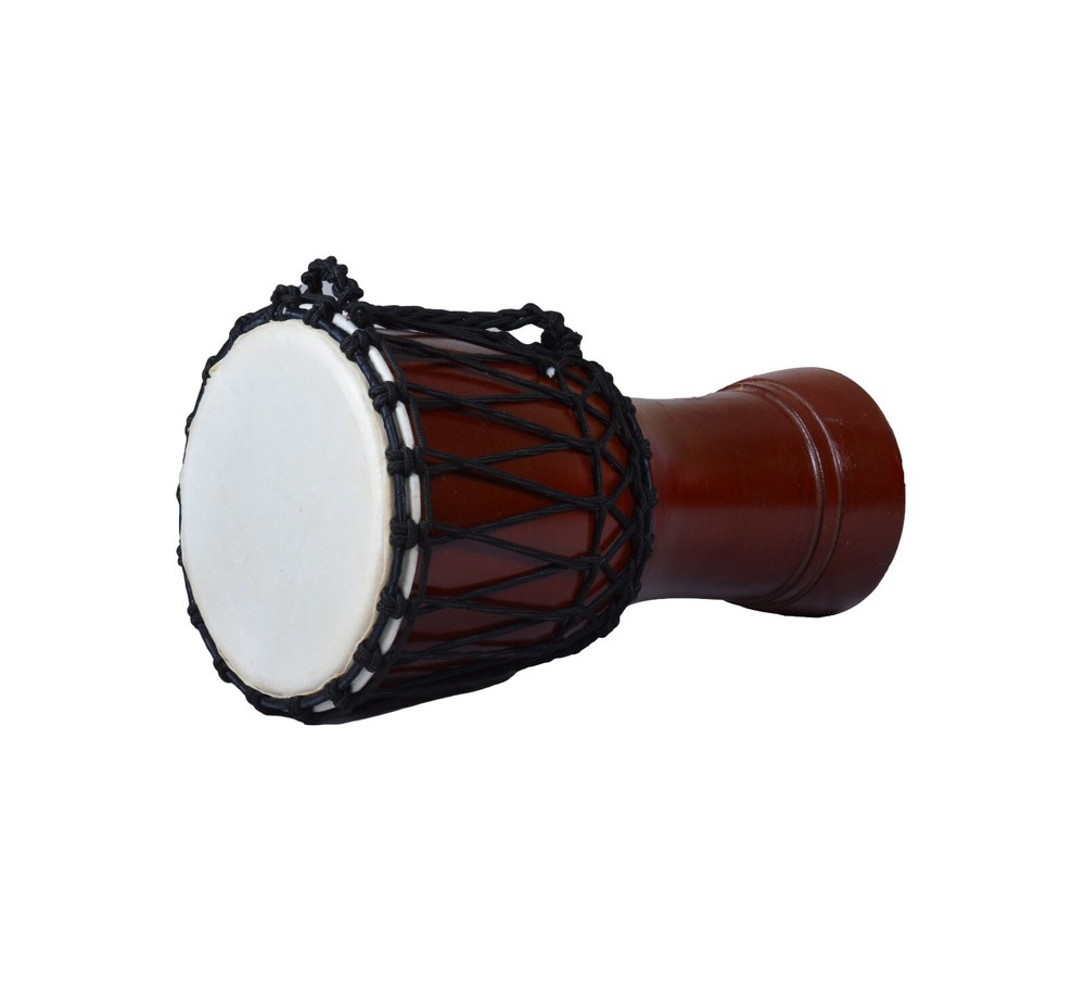 Solid Metallic Blue African Djembe Drum Bongo Wood Well Sound