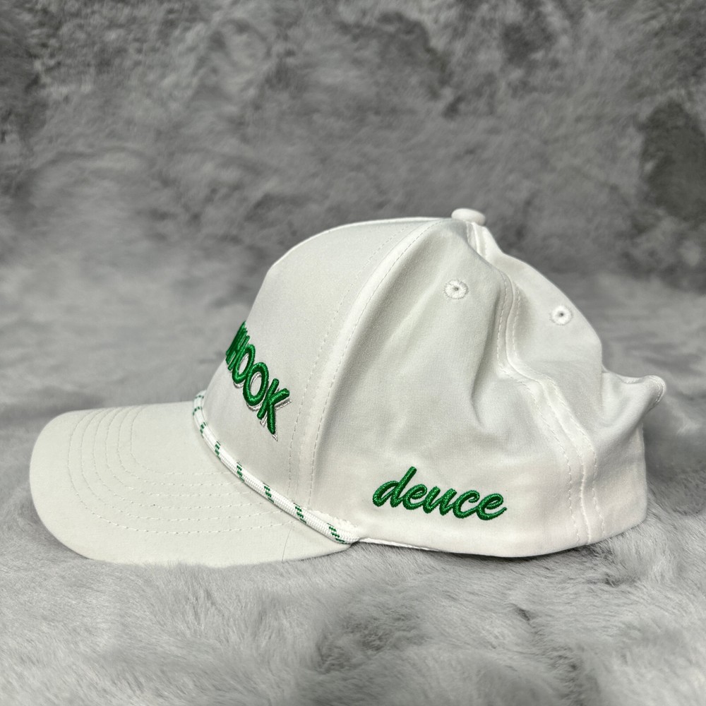Duece Hat White The Button Hook Snapback Casual Adjustable Golf Golfer
