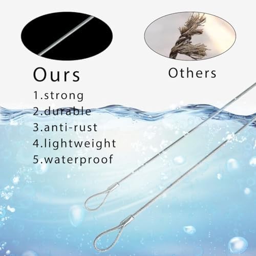 5 Pack Stainless Steel Luggage Lock Cables