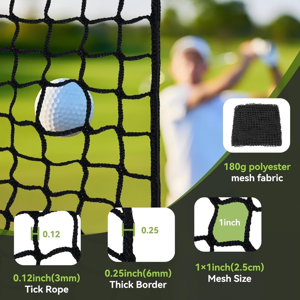 15ft×20ft Heavy Duty Golf Practice Net: Versatile Sports Training Solution