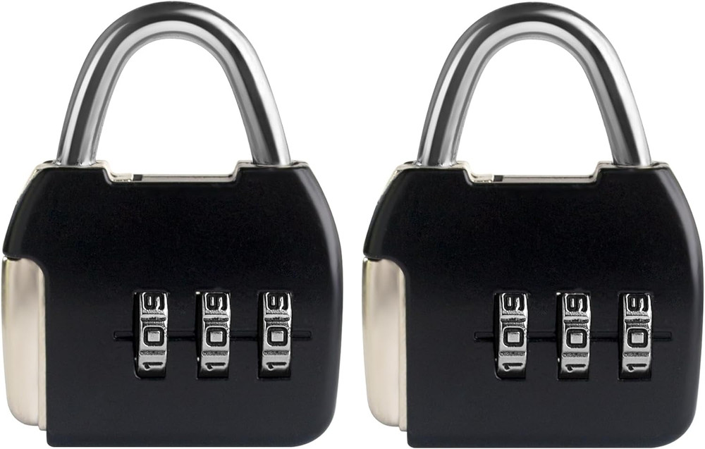Small Combination Lock, 3 Digit Combination Padlock, Travel Luggage Locks, Combo