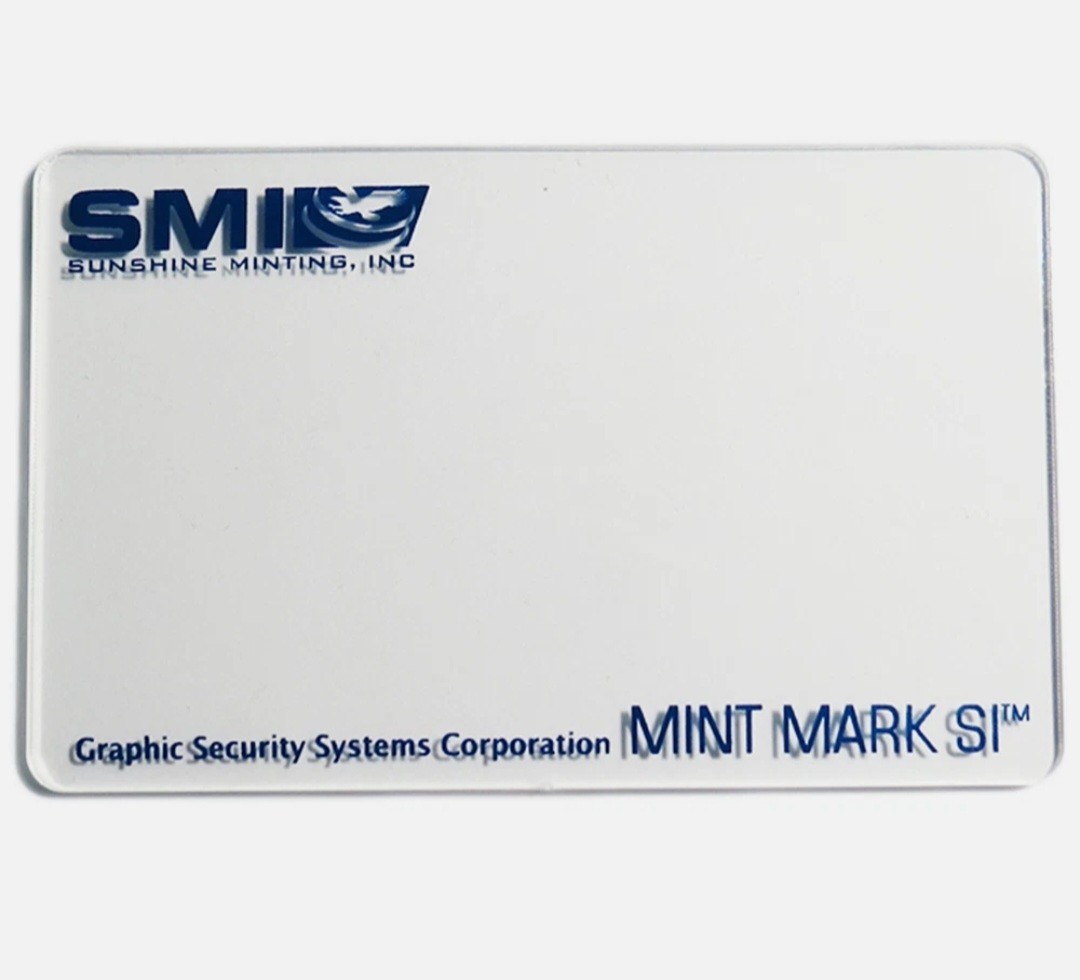Sunshine Minting SI Decoder Lens Card for Mint Mark SI Products