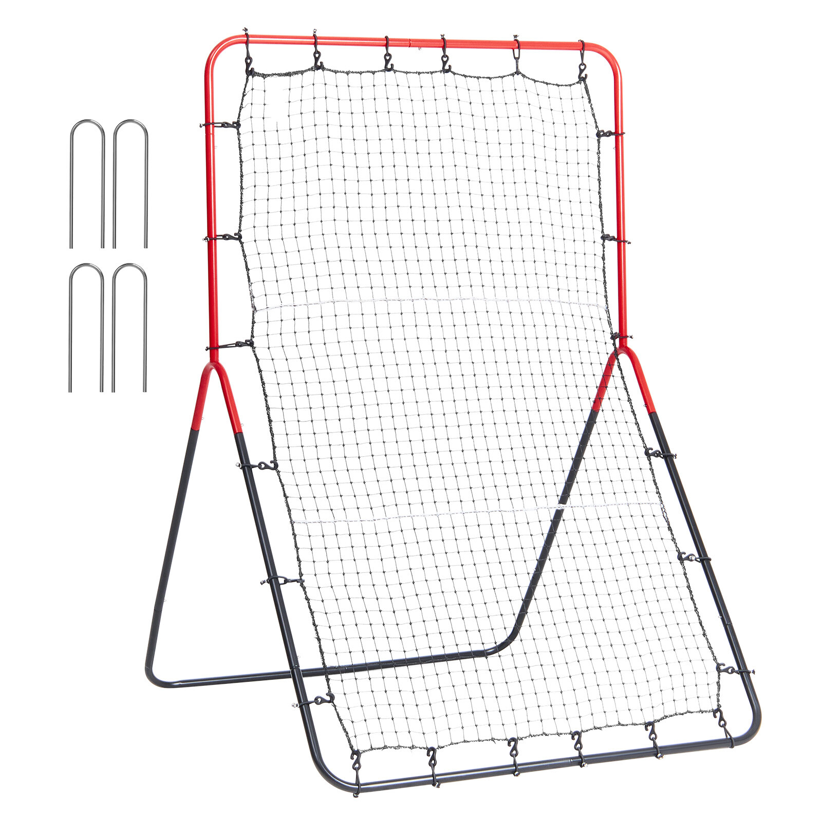 VEVOR Baseball And Softball Rebounder Net 3x4.5 ft PitchBack 3-Way Trainer