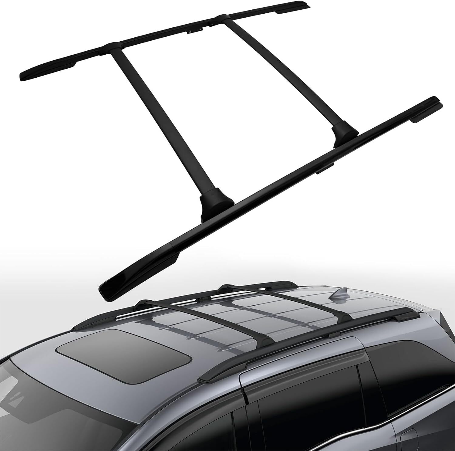 Roof Rack Cross Bar + Roof Side Rail For 2018-2025 Honda Odyssey Luggage Carrier