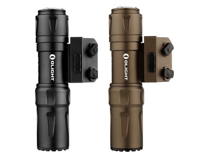 OLIGHT Odin Mini 1250 Lumen M-LOK Rail Mounted Tactical Light, Black& Desert Tan