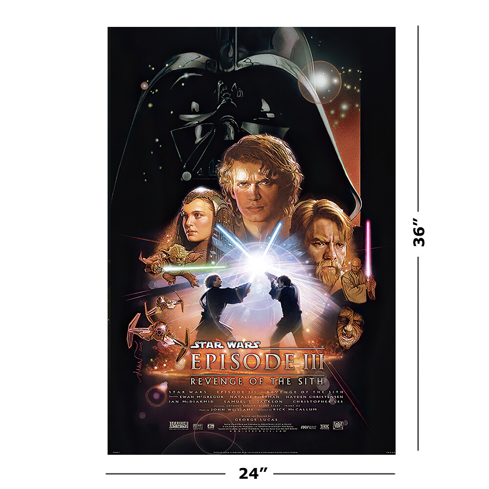 STAR WARS: EPISODE I-VI - 6 PIECE MOVIE POSTER SET (REGULARS 1) (24 X 36" EACH)