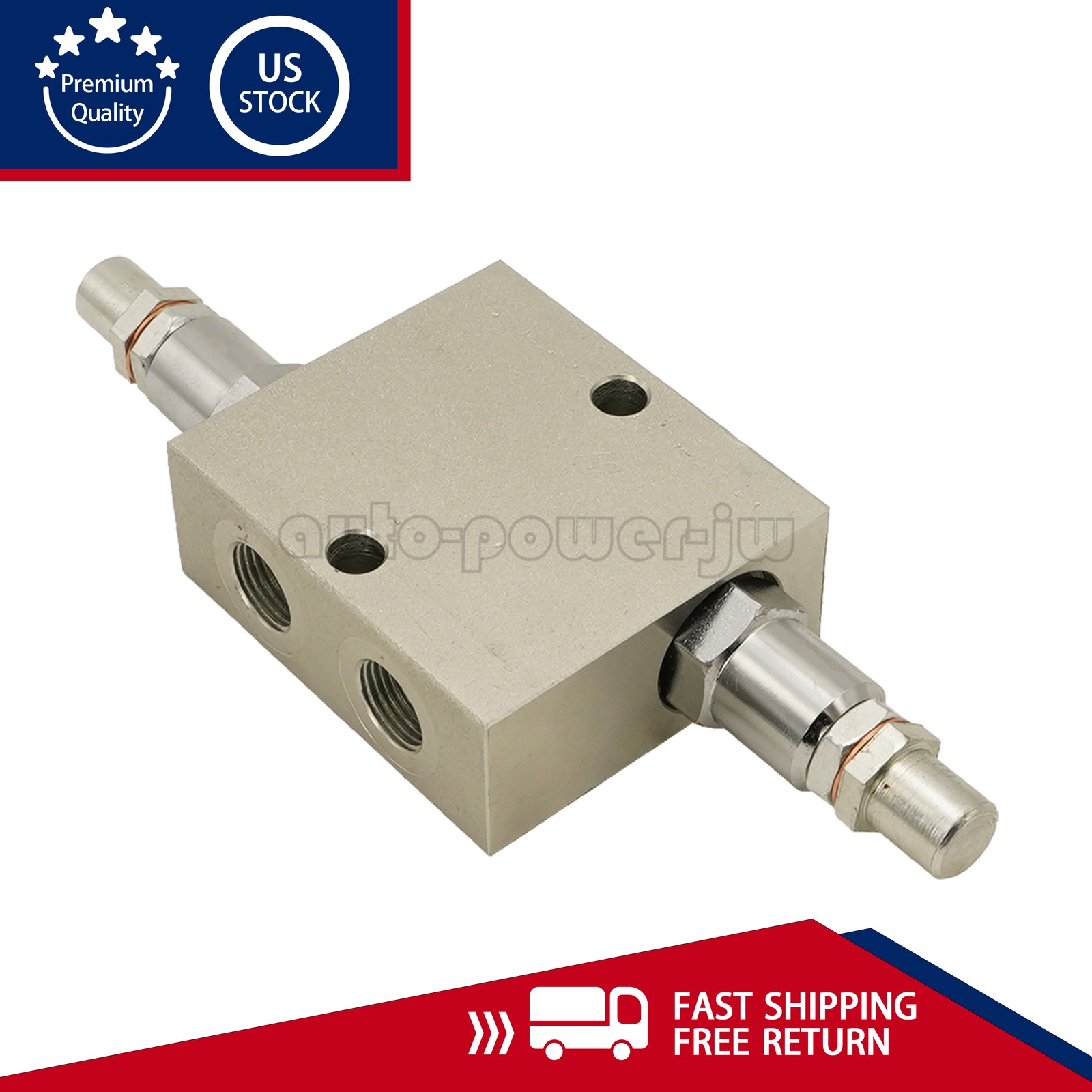 Dual Crossover Hydraulic Relief Cushion Valve 3/8” NPT Ports 12 GPM Max Flow