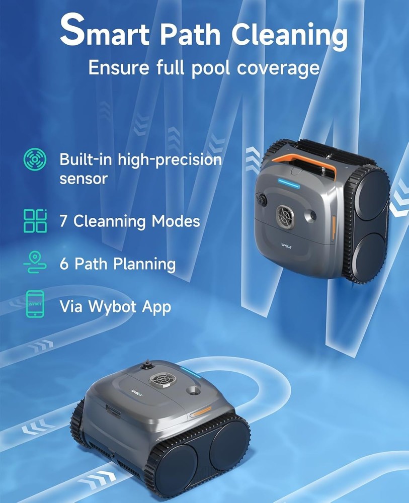 WYBOT C2 Cordless Robotic Pool Cleaner