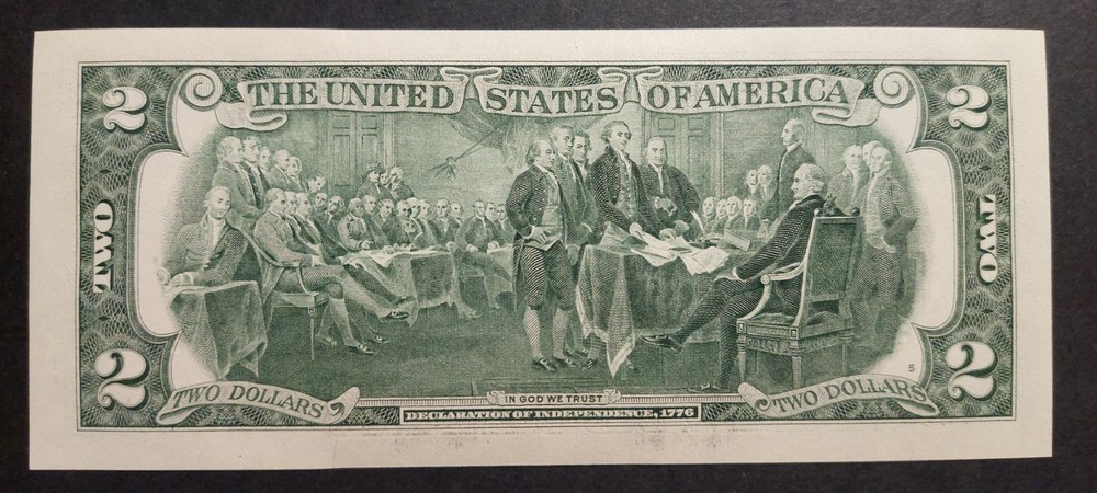 10 sequenced order 2017 $2 Bills - Uncirculated authentic 4 digit Ladder - Mint