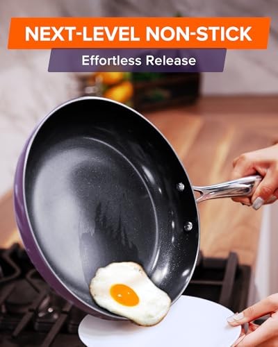 NUWAVE LUX 13-PIECE PREMIUM COOKWARE COLLECTION - EGGPLANT