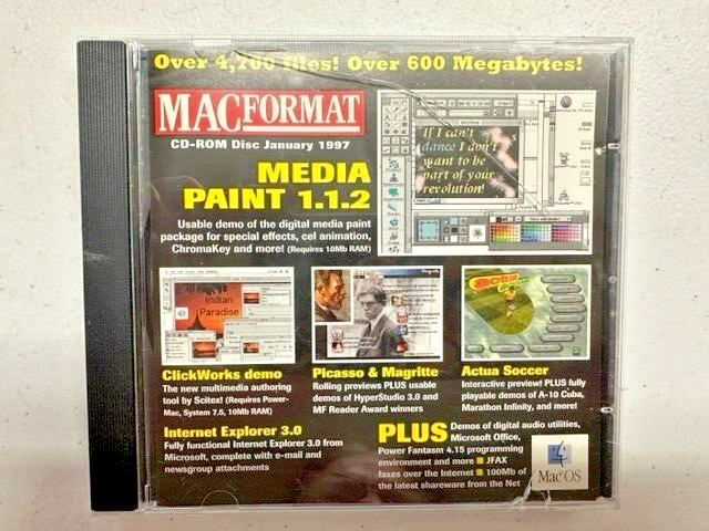 Mac Format CD-Rom Disc January 1997 Media Paint 1.1.2