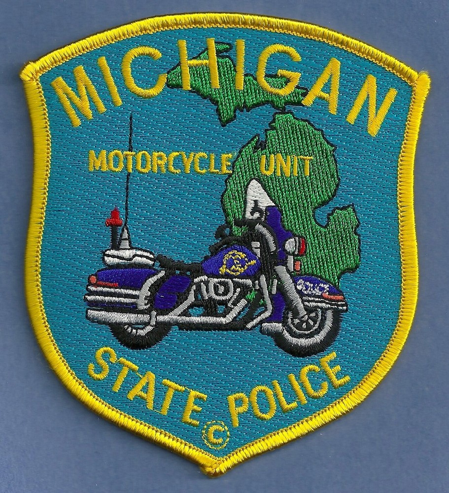 MICHIGAN STATE POLICE MOTORCYCLE UNIT PATCH