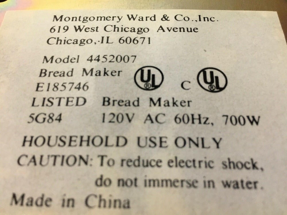 Paddle for Admiral Bread Maker Model 4452007 (Choose 1 or 2)