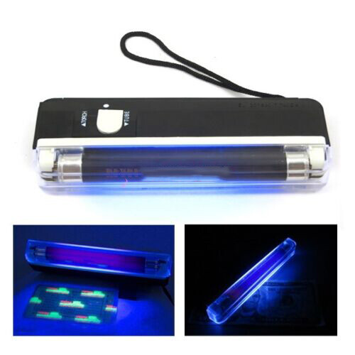 254nm Shortwave and 365nm Longwave UV Lamp for Fluorescence Stamps & Banknotes