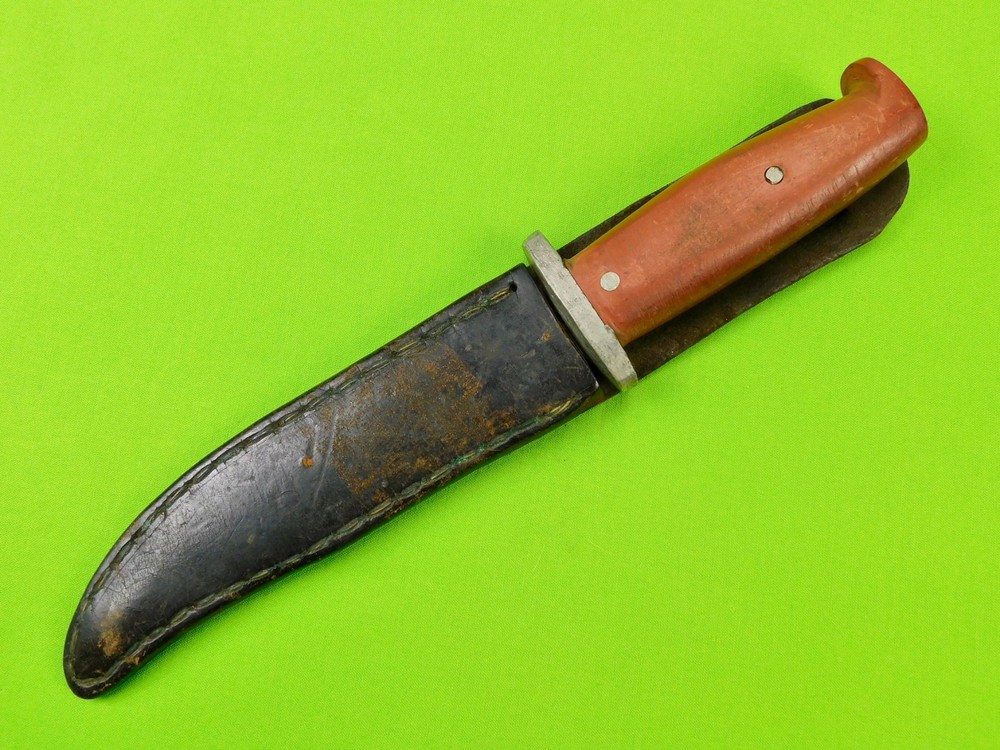US WW2 Custom Made Theater Fighting Knife w/ Sheath