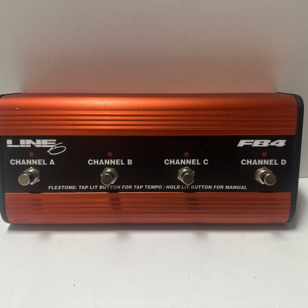 LINE 6 FB4 Footswitch Controller Pedal - Works -Flextone 1, 2, HD, AX21