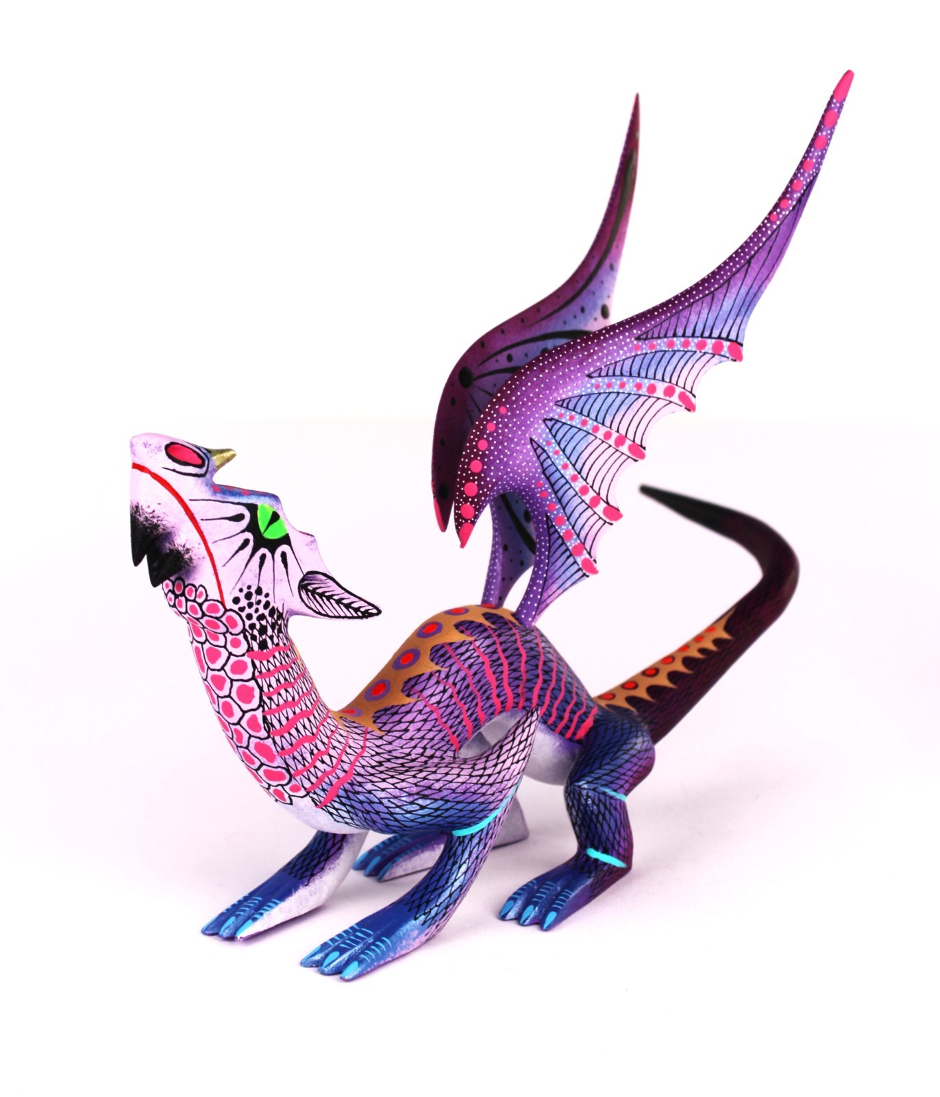 Oaxacan Wood Carving David Blas Mystical Dragon Oaxaca Mexican Folk Art Alebrije