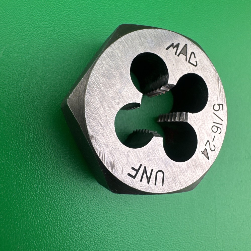 Mac Tools 6529DIA SAE Hexagonal Die 5/16"-24 NF - 1" Shank