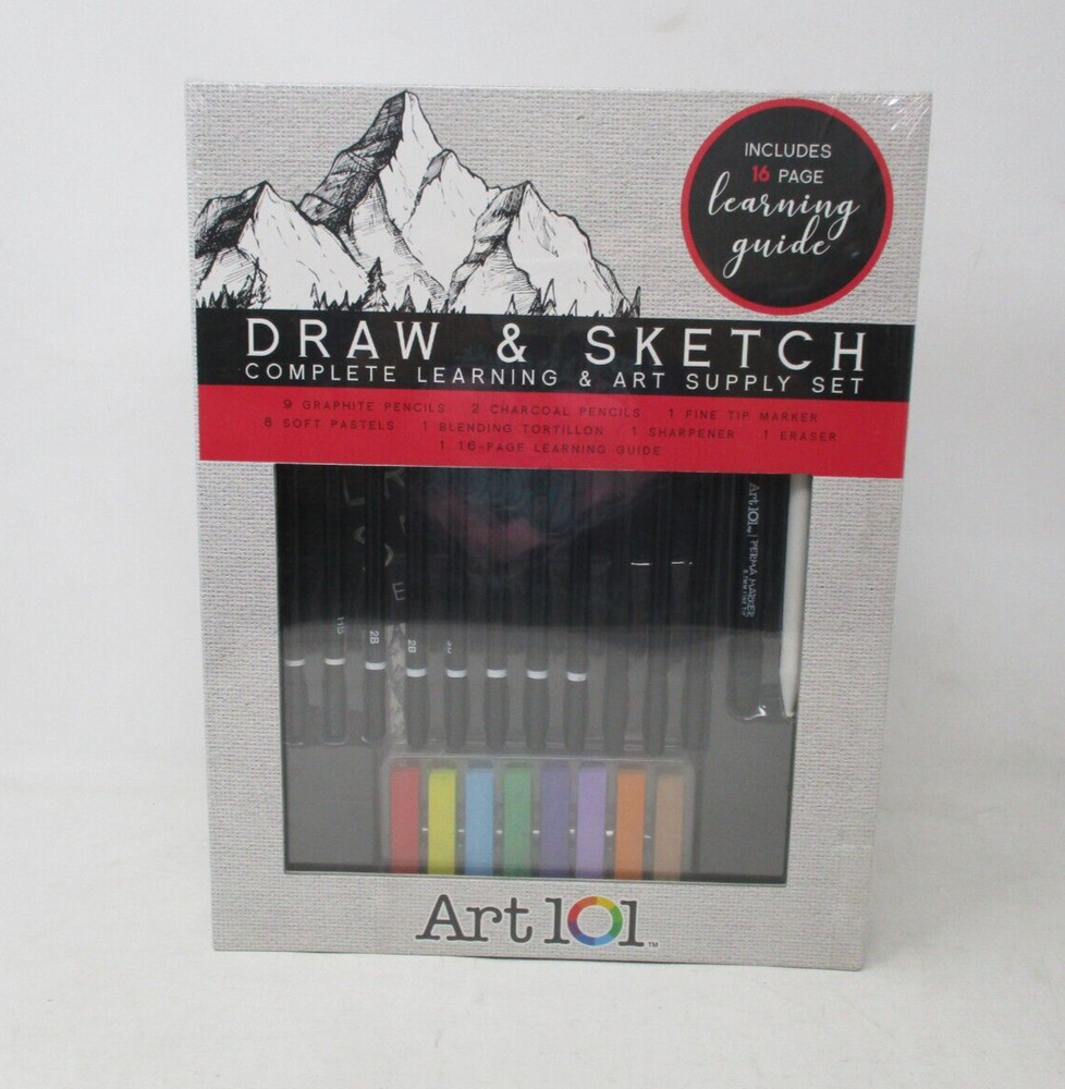 Art 101 Kit Draw and Sketch 24 piece Set
