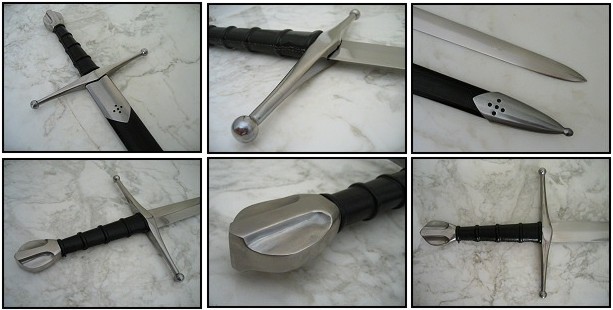 The Crecy Medieval War Full Tang Tempered Battle Ready Handmade Sharp Edge Sword