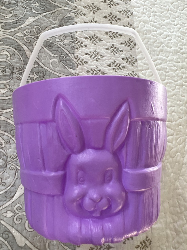 Vintage General Foam Plastic Easter Eggs (2) Mold 14". (2) Baskets