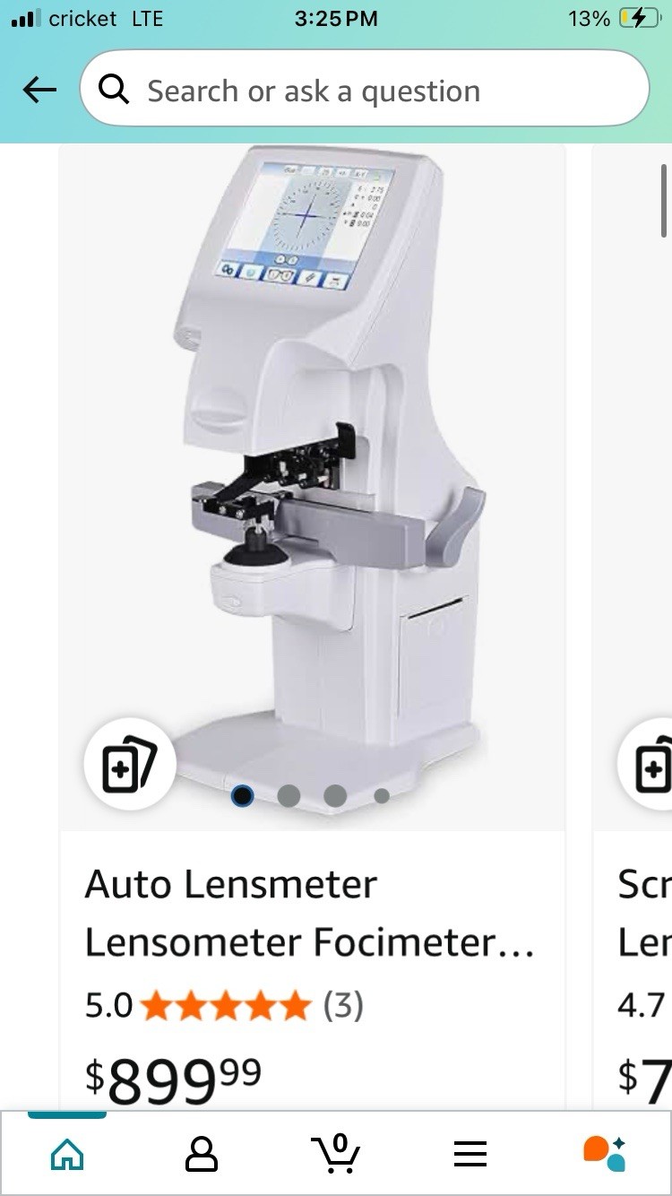 Auto Lensmeter Lensometer Focimeter Touchscreen Measure Device W/ Thermal Print