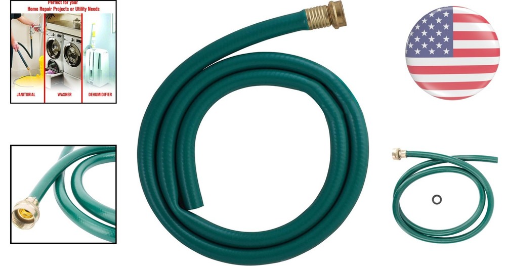 5ft Green Rubber Drain Hose - Versatile Dehumidifier & Garden Solution
