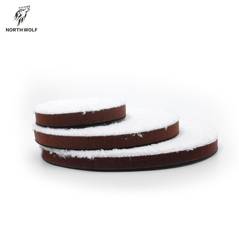 3"microfiber polishing buffing pads da rotary 2pc