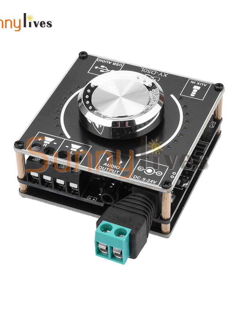 50W+50W Stereo Bluetooth Audio Digital Power Amplifier Board Module APP Control