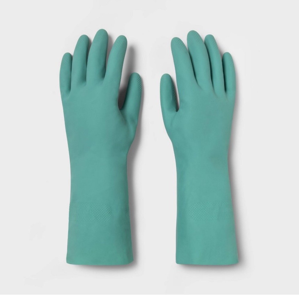 Reusable Gloves Heavy Duty Latex Size Medium 1pair