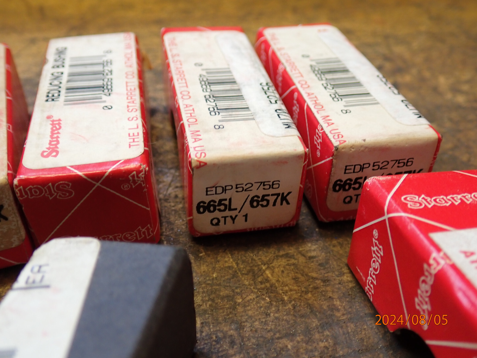 7 NEW OLD STOCK STARRETT REDUCING BUSHINGS MACHINIST TOOLING