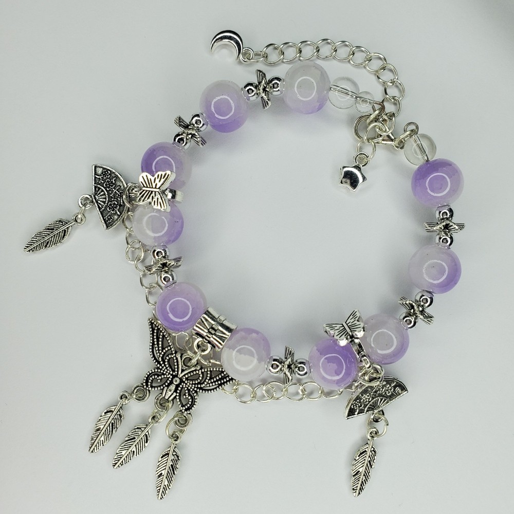 Hand crafted artisan unique gemstone bracelet