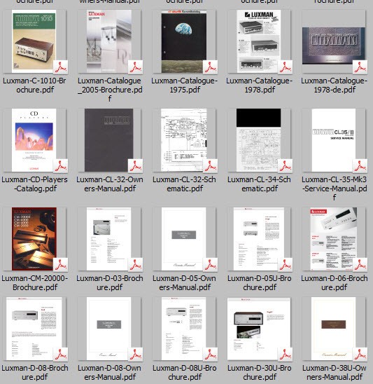 Luxman Service Owners Manuals Mega Collection Audio Computer DVD !!