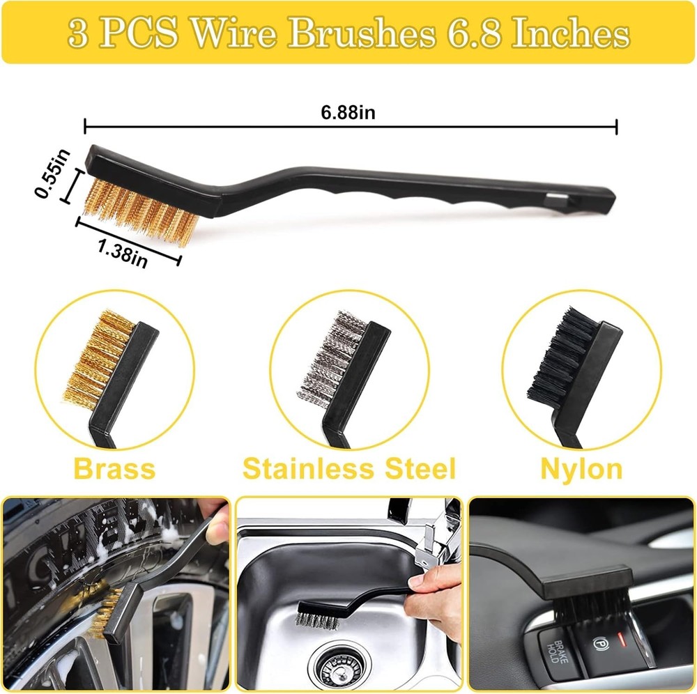 Professional Car Detailing Brush Set