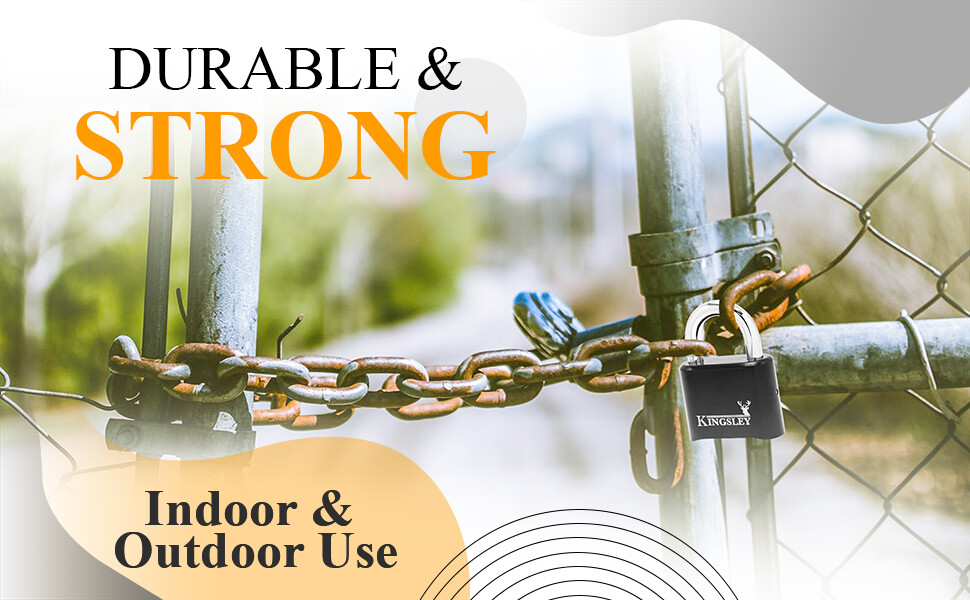 Resettable Combo Lock (Combination Padlock) Hardened Steel Shackle