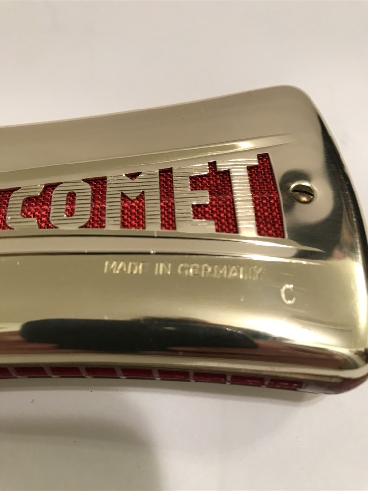 Comet M. Hohner Curved Two-Sided Tremelo Harmonica Key C&G
