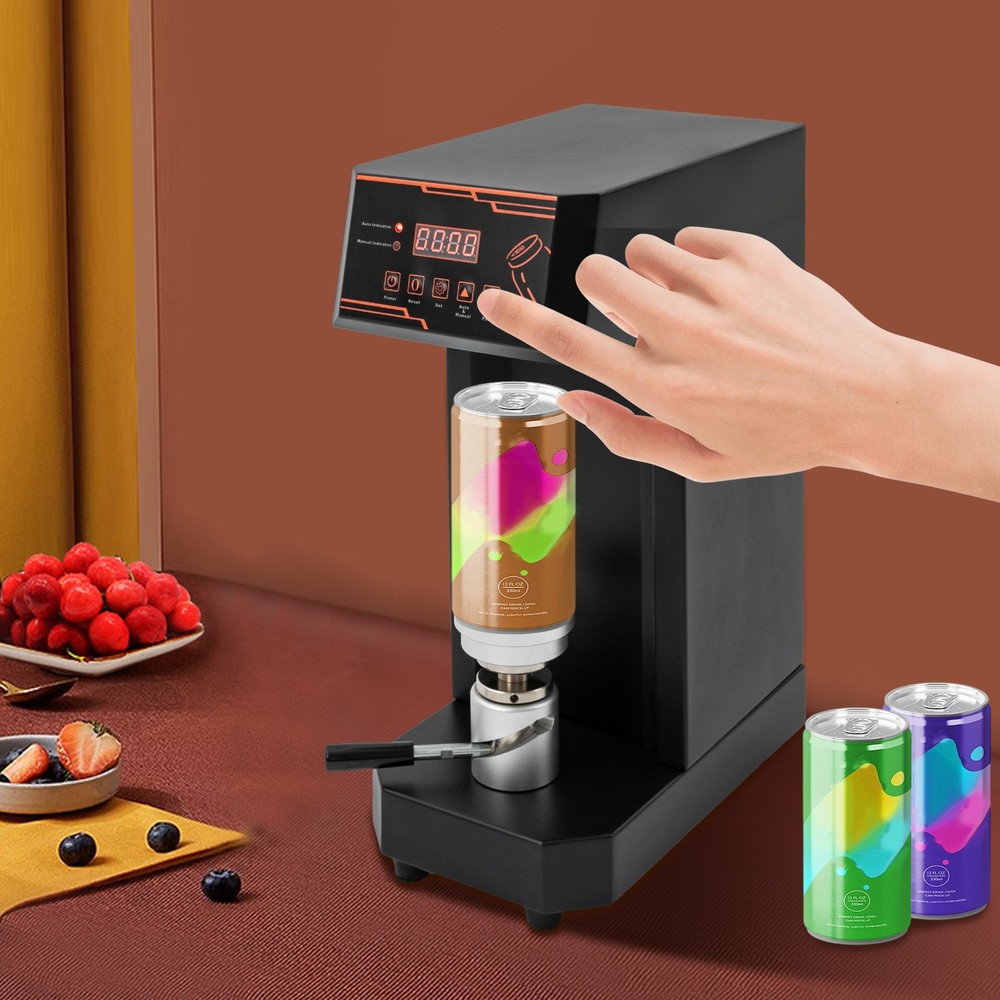 USED Electric Manual Automatic Can Sealer Machine with Ergonomic Handle