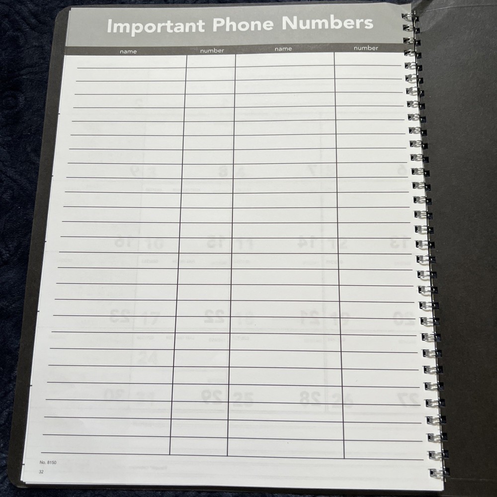 Sherwin-Williams 2026 Monthly Planner Blue