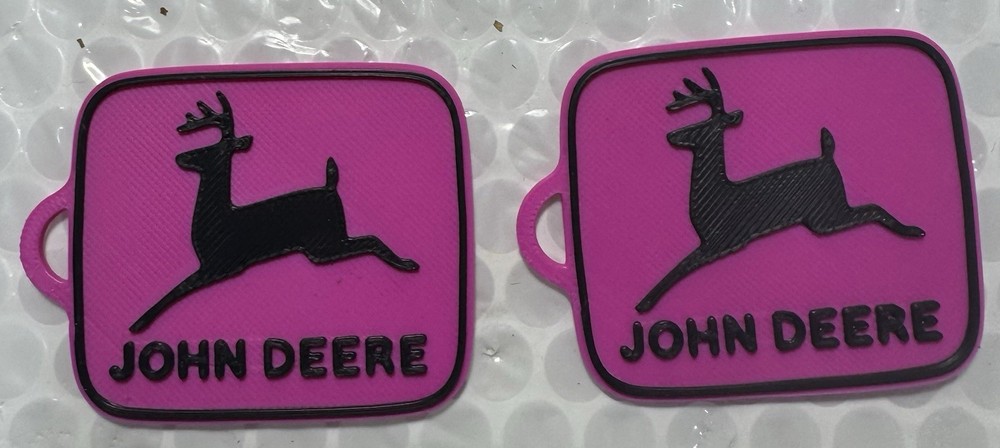 John Deere Custom 3d Printed Key Chain's